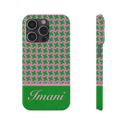 Imani Personalized Slim Phone Cases