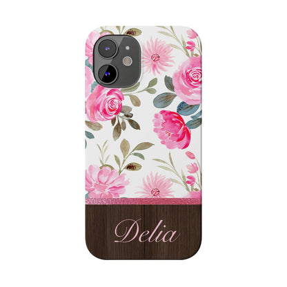 Delia Personalized Slim Phone Cases