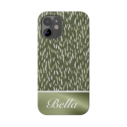 Bella Personalized Slim Phone Cases