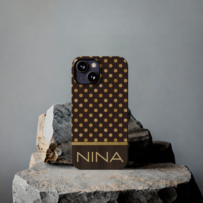 Nina Personalized Slim Phone Cases