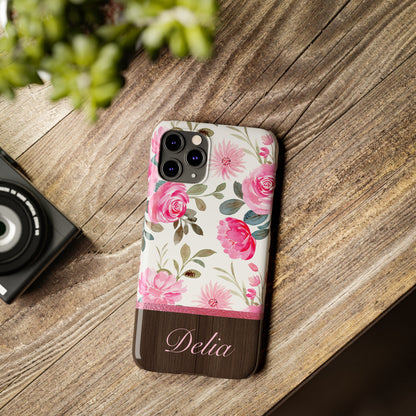 Delia Personalized Slim Phone Cases