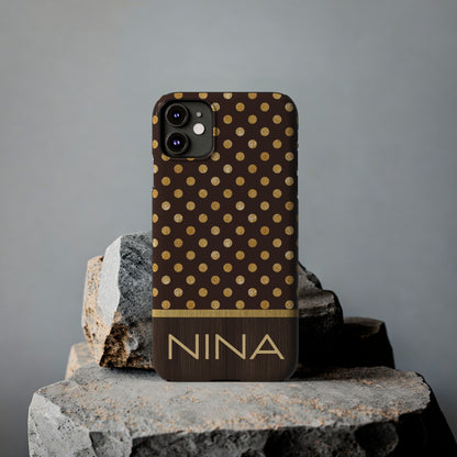 Nina Personalized Slim Phone Cases