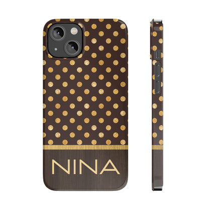 Nina Personalized Slim Phone Cases