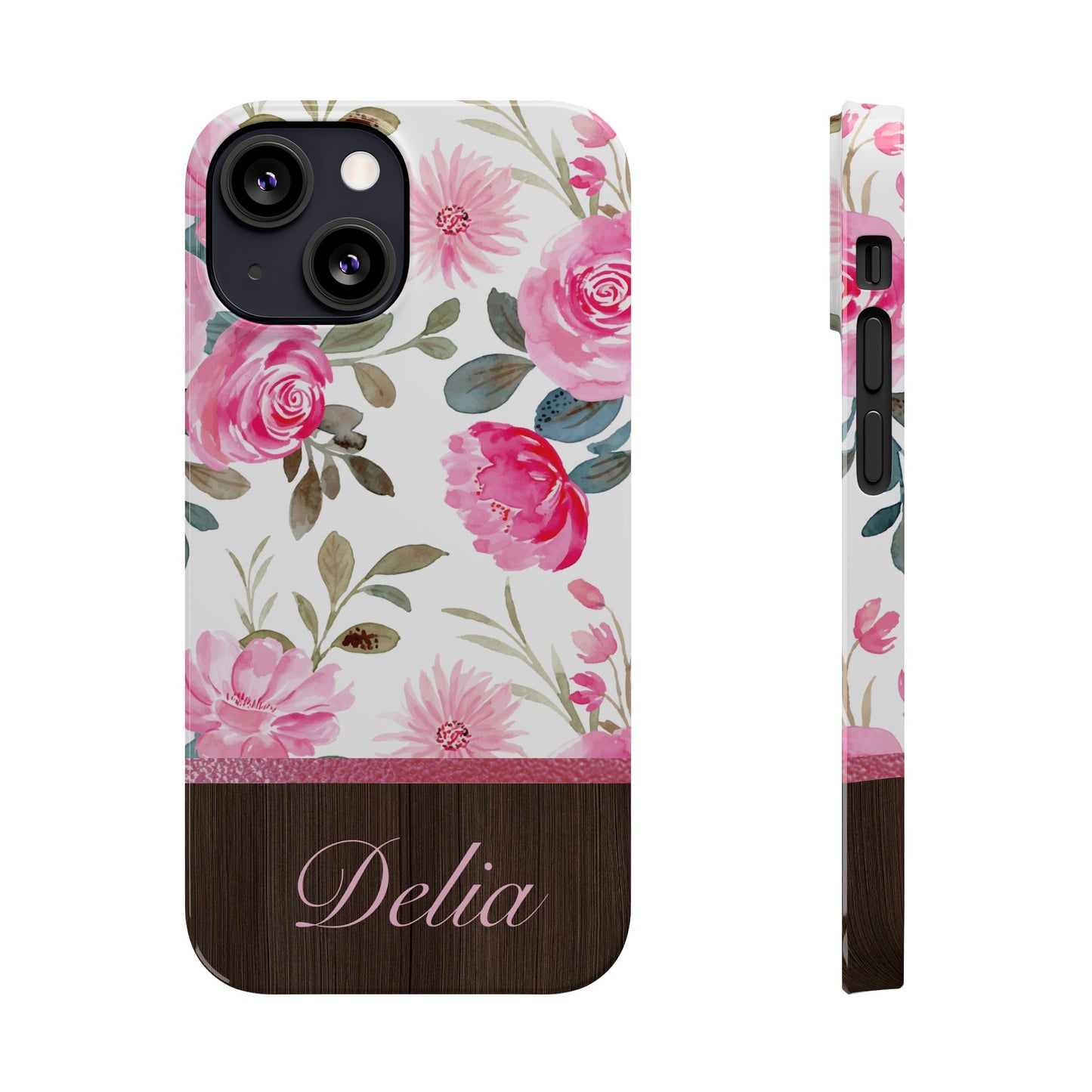 Delia Personalized Slim Phone Cases