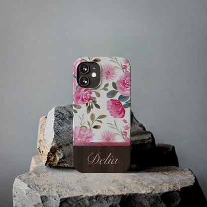 Delia Personalized Slim Phone Cases