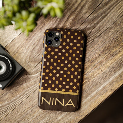 Nina Personalized Slim Phone Cases