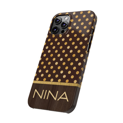 Nina Personalized Slim Phone Cases