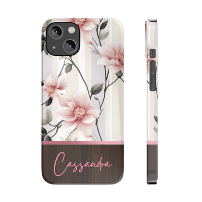 Cassandra Personalized Slim Phone Cases