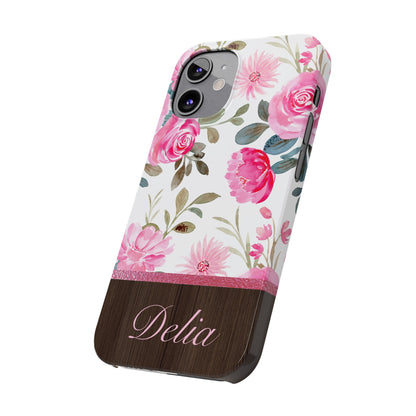 Delia Personalized Slim Phone Cases