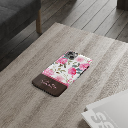 Delia Personalized Slim Phone Cases