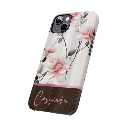 Cassandra Personalized Slim Phone Cases