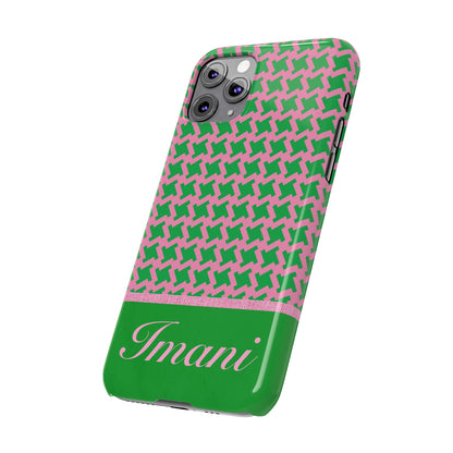 Imani Personalized Slim Phone Cases