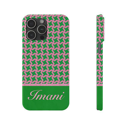 Imani Personalized Slim Phone Cases