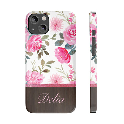 Delia Personalized Slim Phone Cases