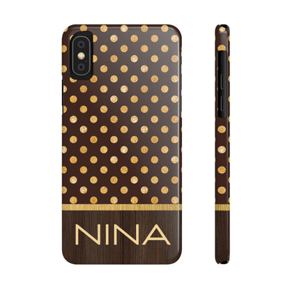 Nina Personalized Slim Phone Cases