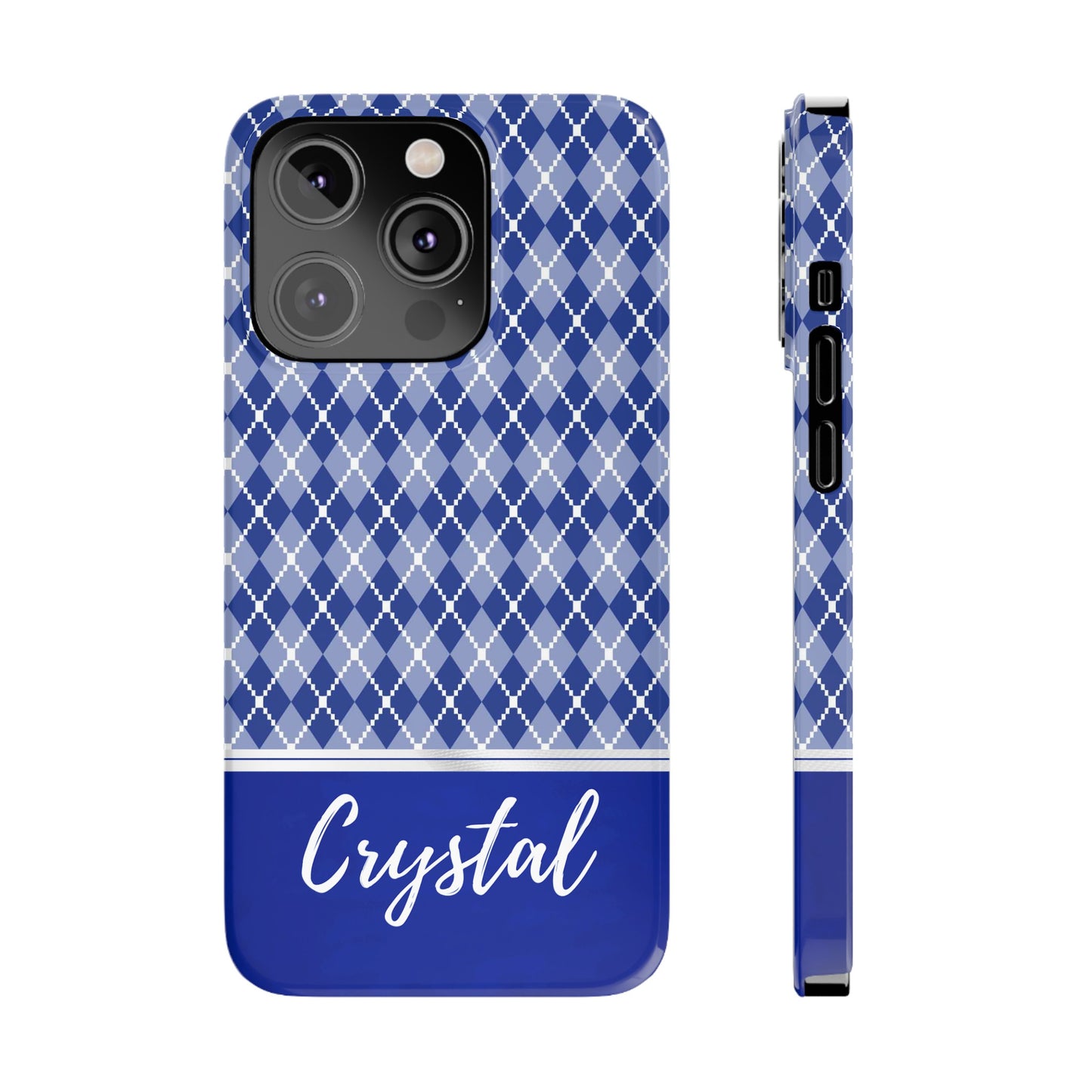 Crystal Personalized Slim Phone Cases