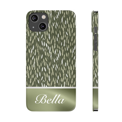 Bella Personalized Slim Phone Cases