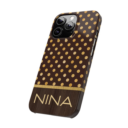 Nina Personalized Slim Phone Cases