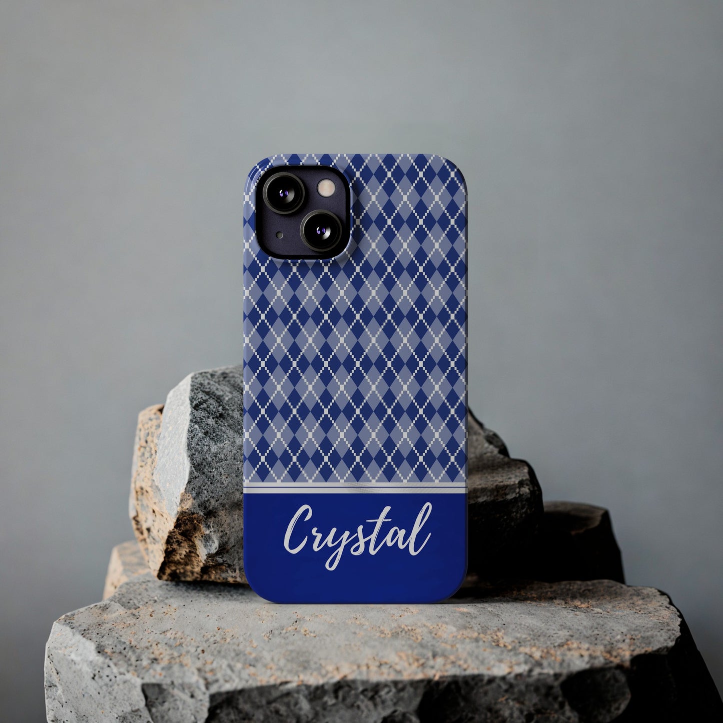 Crystal Personalized Slim Phone Cases