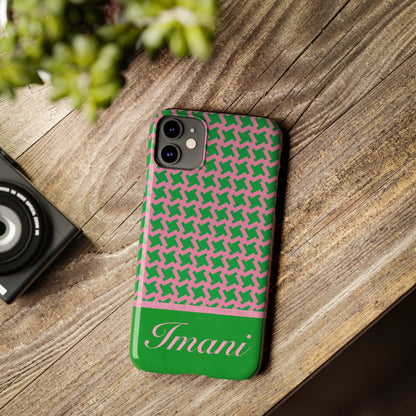 Imani Personalized Slim Phone Cases