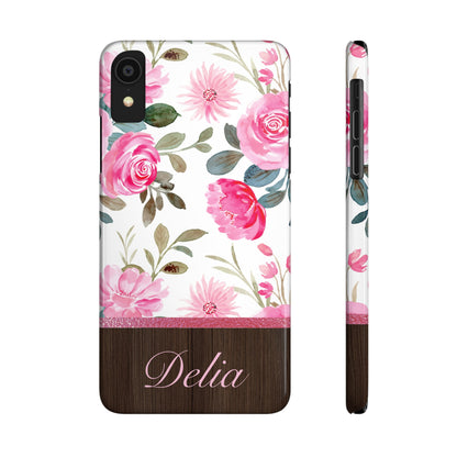 Delia Personalized Slim Phone Cases