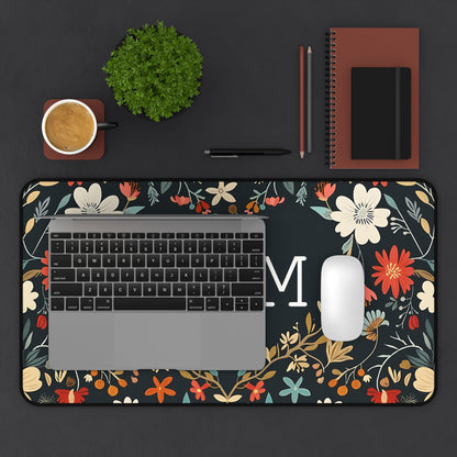 Mom Floral Heart Desk Mat