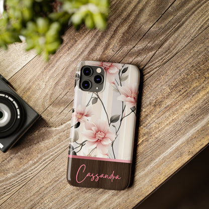 Cassandra Personalized Slim Phone Cases