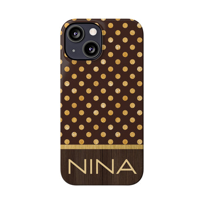 Nina Personalized Slim Phone Cases