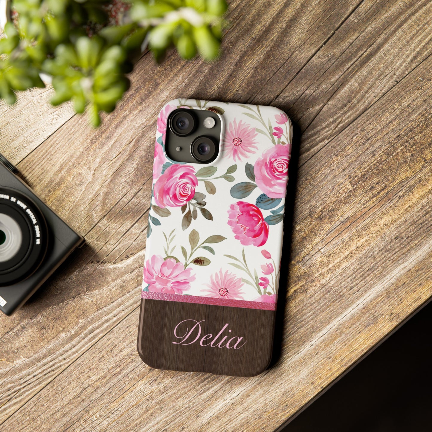 Delia Personalized Slim Phone Cases