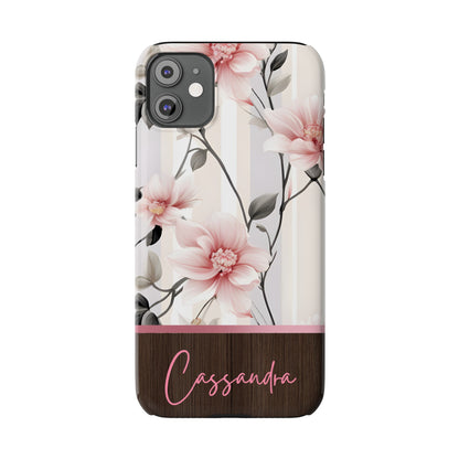 Cassandra Personalized Slim Phone Cases