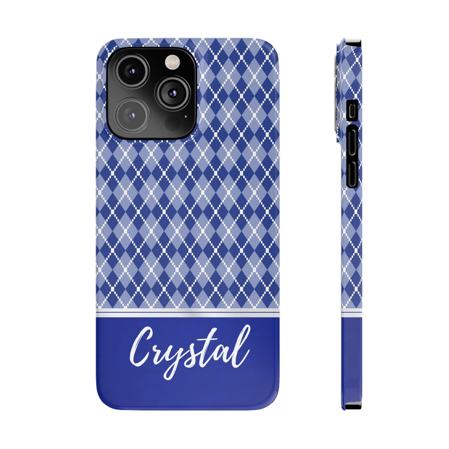 Crystal Personalized Slim Phone Cases