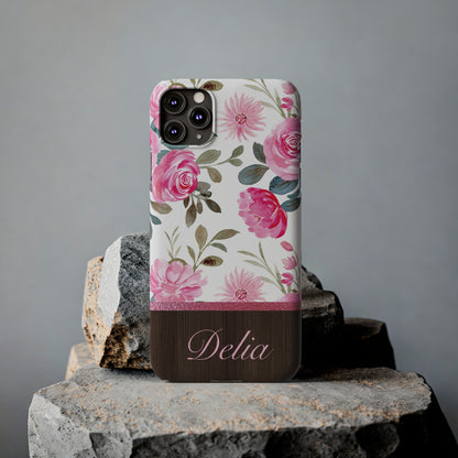 Delia Personalized Slim Phone Cases