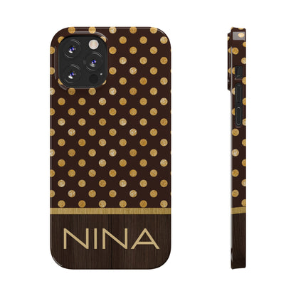 Nina Personalized Slim Phone Cases