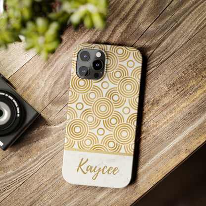 Kaycee Personalized Slim Phone Cases