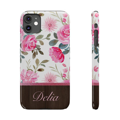 Delia Personalized Slim Phone Cases