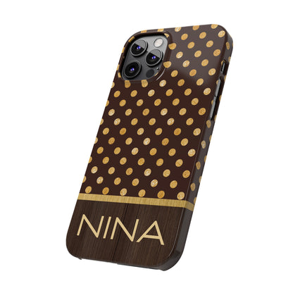 Nina Personalized Slim Phone Cases