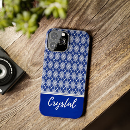 Crystal Personalized Slim Phone Cases