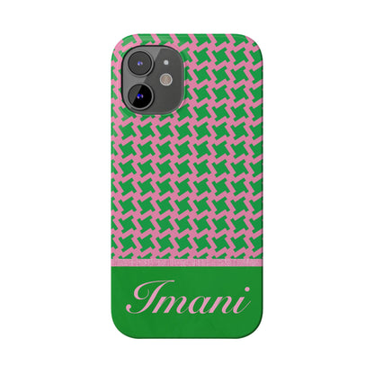 Imani Personalized Slim Phone Cases