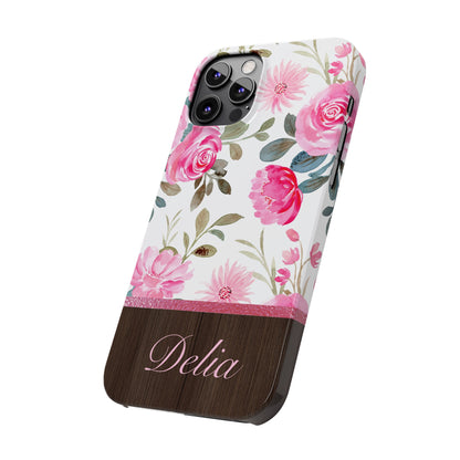 Delia Personalized Slim Phone Cases