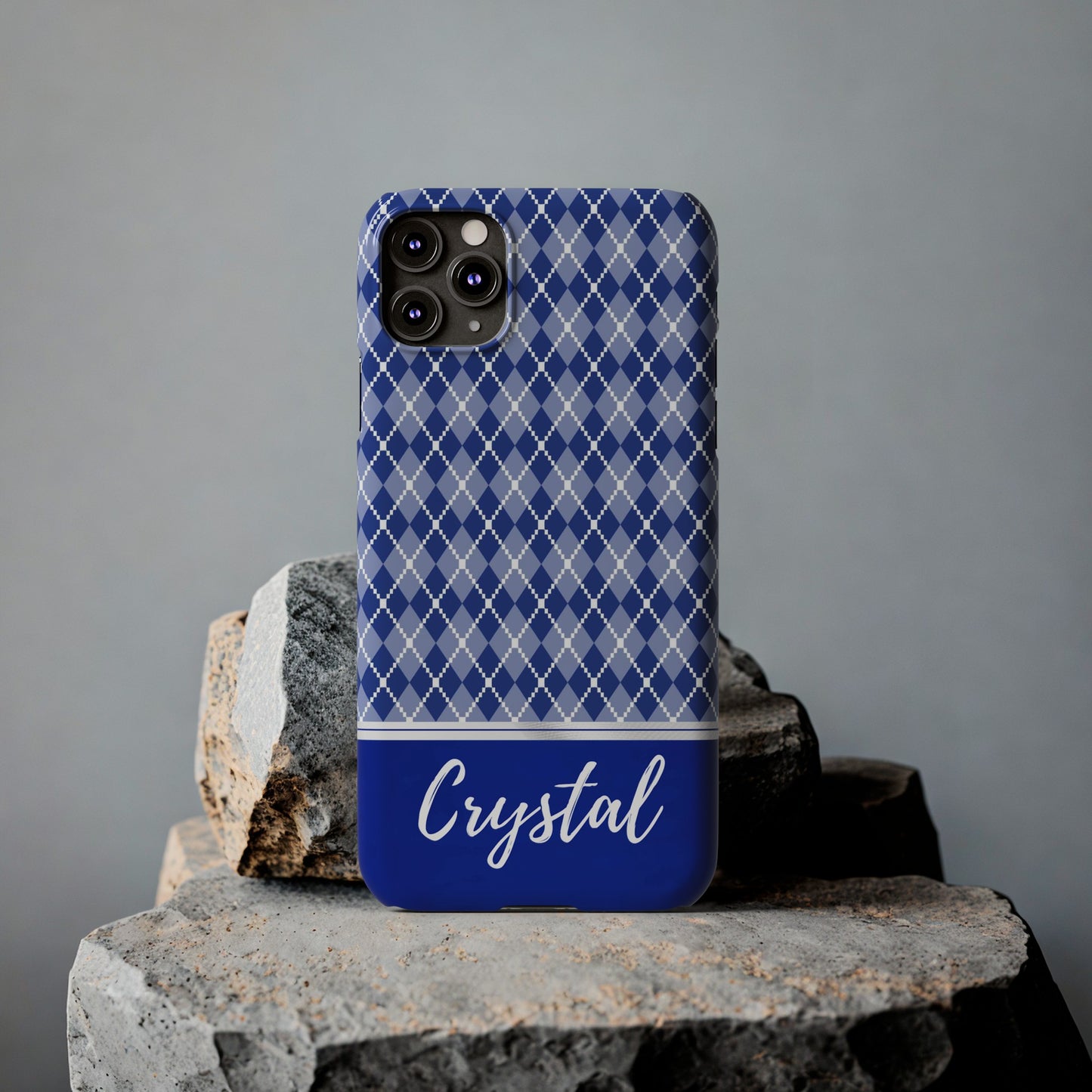 Crystal Personalized Slim Phone Cases