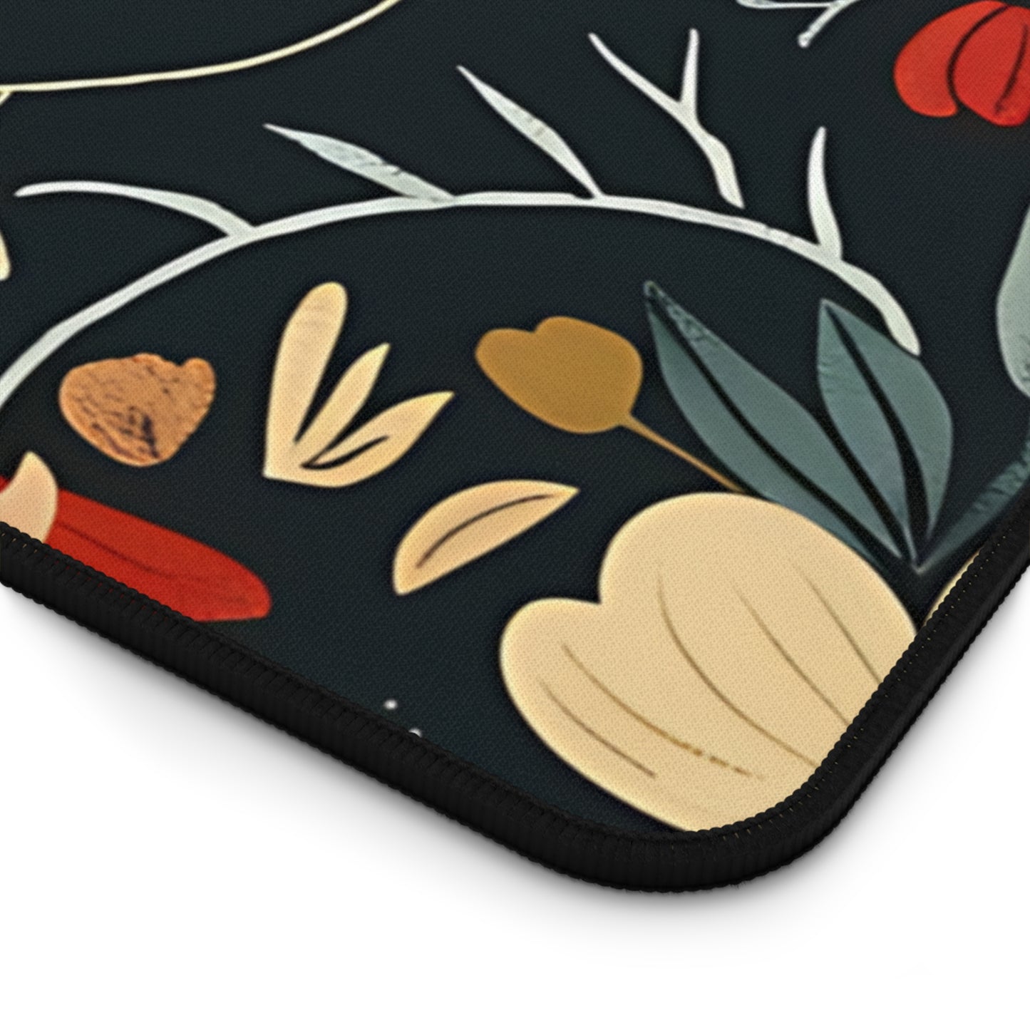 Mom Floral Heart Desk Mat