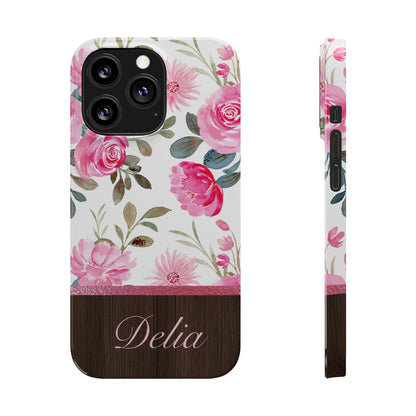 Delia Personalized Slim Phone Cases