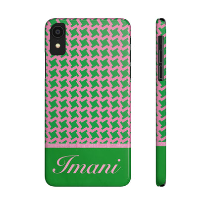 Imani Personalized Slim Phone Cases