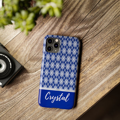 Crystal Personalized Slim Phone Cases