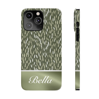 Bella Personalized Slim Phone Cases