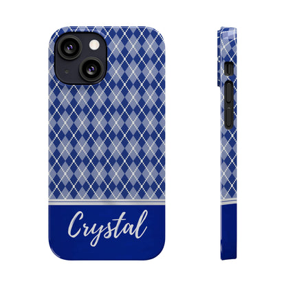 Crystal Personalized Slim Phone Cases