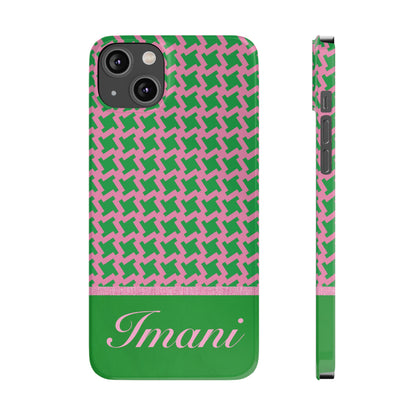 Imani Personalized Slim Phone Cases