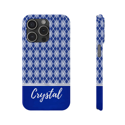 Crystal Personalized Slim Phone Cases