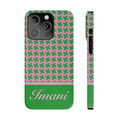 Imani Personalized Slim Phone Cases