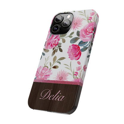 Delia Personalized Slim Phone Cases